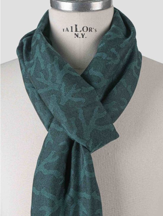 Isaia Isaia Green Cashmere Scarf Green 001