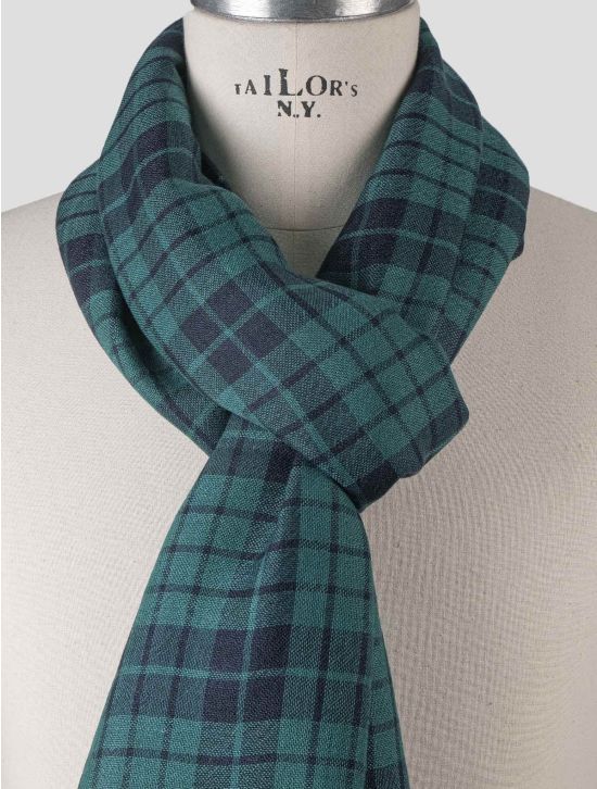 Isaia Isaia Green Cashmere Scarf Green 001