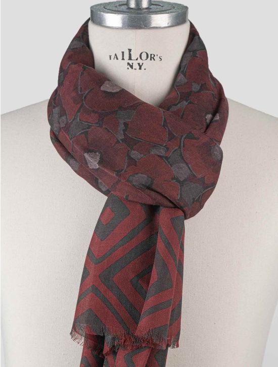 Isaia Isaia Red Cashmere Scarf Red 001