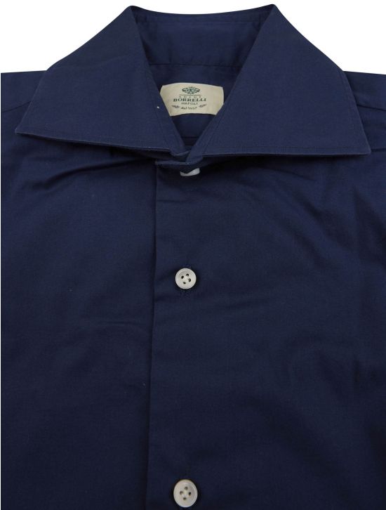 Luigi Borrelli Luigi Borrelli Blue Cotton Ea Shirt Blue 001