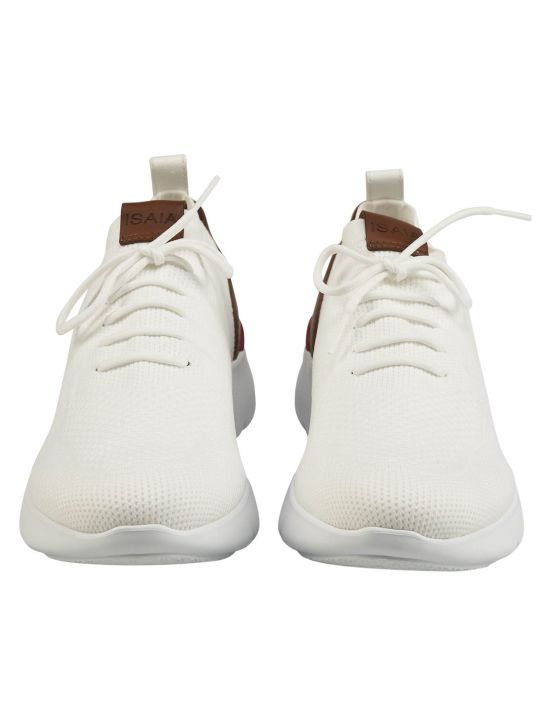 Isaia Isaia White Cotton Sneaker White 001