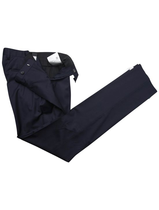Kiton Kiton Blue Wool Pants Blue 001
