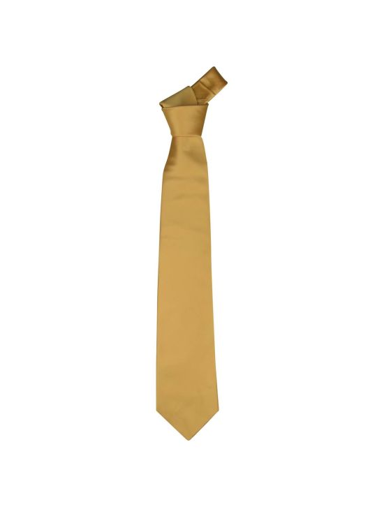 Zilli Zilli Yellow Silk Tie + Pocket Square Yellow 001