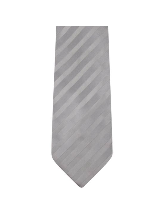 Zilli Zilli Silver Gray Silk Tie Silver/Gray 001