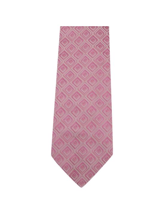 Zilli Zilli Pink Silk Tie Pink 001
