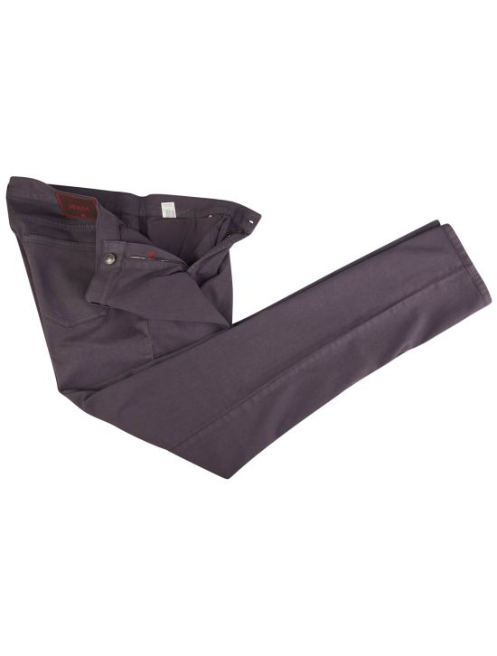 Isaia Isaia Purple Cotton Ea Jeans Purple 001