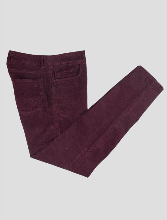 Isaia Isaia Purple Cotton Ea Velvet Jeans Purple 000