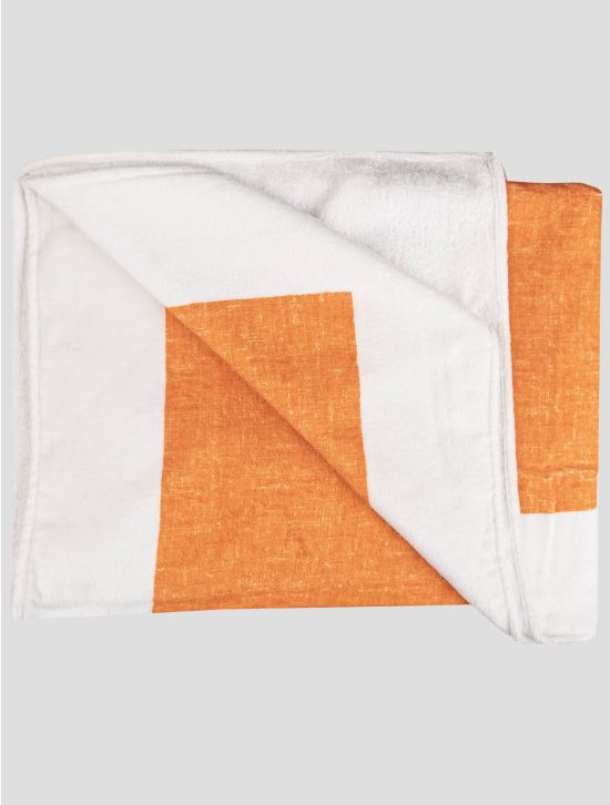 Luigi Borrelli Luigi Borrelli Orange Cotton Beach Towel Orange 001