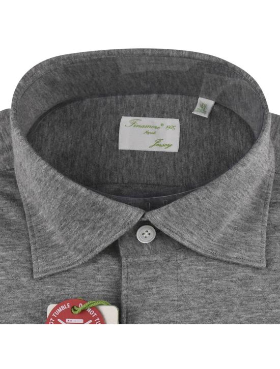 Finamore Finamore Gray Cotton Shirt Gray 001