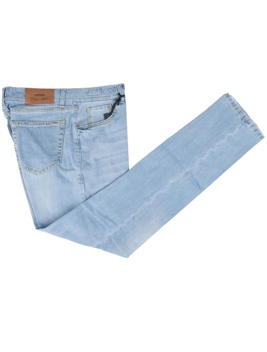 Cesare Attolini Cesare Attolini Light Blue Cotton Ea jeans Light Blue 000