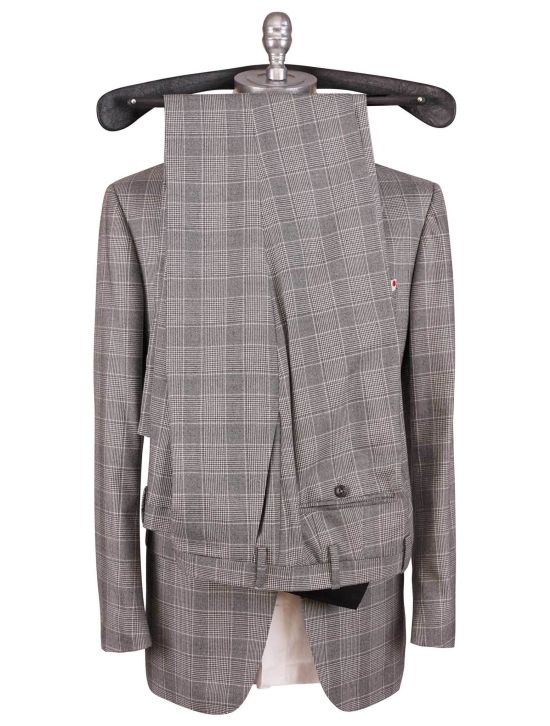 Kiton Kiton Gray Cashmere Wool 14 Micron Suit Gray 001