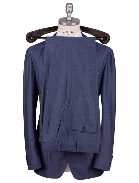 Kiton Kiton Blue Wool Cashmere Suit Blue 001