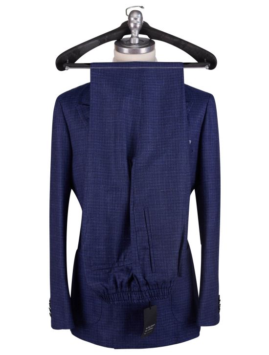 Kiton Kiton Blue Cashmere Linen Silk Suit Blue 001