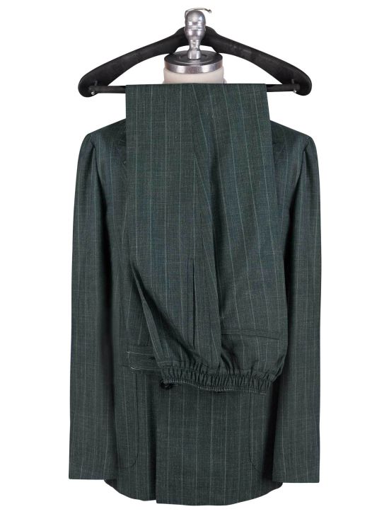 Kiton Kiton Green Cashmere Silk Linen Suit Mod. Evo Green 001