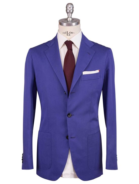 Kiton Kiton Blue Lyocell Viscose Silk Ea Suit Blue 000