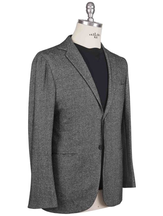 KNT Kiton Knt Gray Cashmere Silk Suit Gray 001
