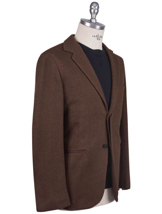 Kiton Kiton Knt Brown Wool Cotton Suit Brown 001