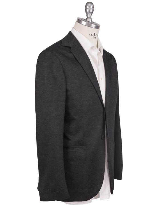 KNT Kiton Knt Gray Cotton Cashmere Pa Suit Gray 001