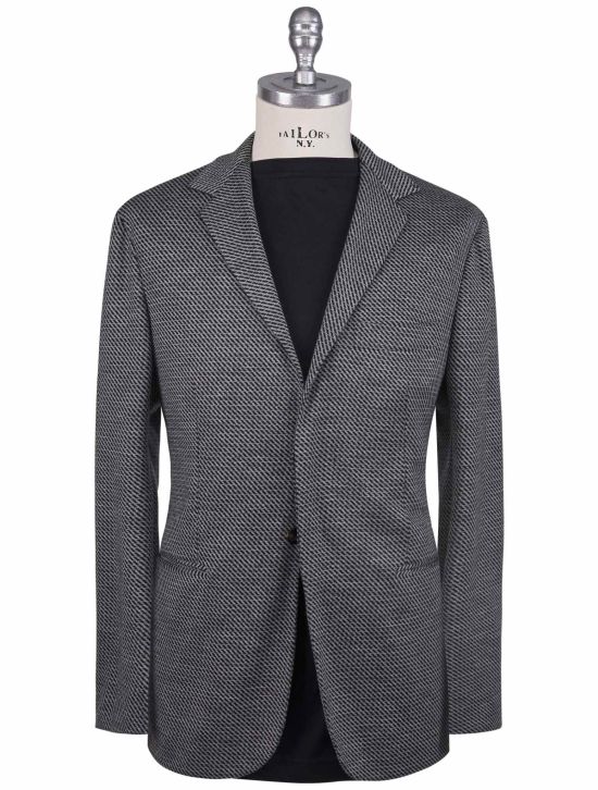 KNT Kiton Knt Gray Cashmere Wool Pl Suit Gray 000