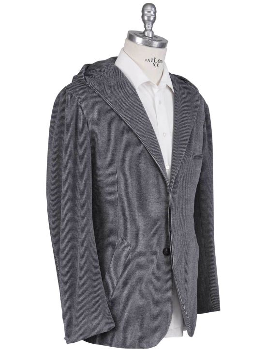 KNT Kiton Knt Gray Cotton Pl Velvet Suit Gray 001