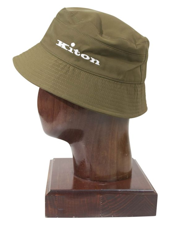 Kiton Kiton Green Cotton Pa Hat Green 001