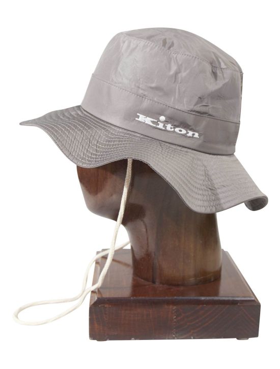 Kiton Kiton Gray Cotton Pl Hat Gray 001