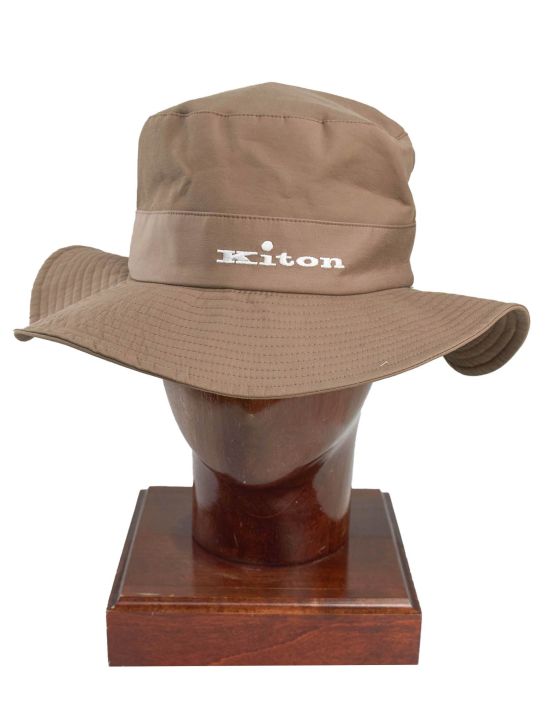 Kiton Kiton Brown Cotton Pl Hat Brown 000