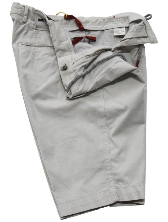 Kiton Kiton Gray Cotton Silk Ea Short Pants Gray 001