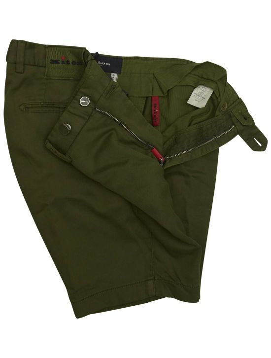 Kiton Kiton Green Cotton Ea Short Pants Green 001