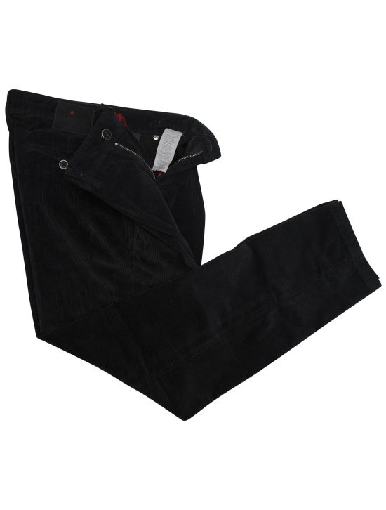 Kiton Kiton Black Cotton Cashmere Ea Pants Black 001