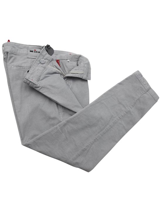 Kiton Kiton Gray Cotton Ea Velvet Pants Gray 001