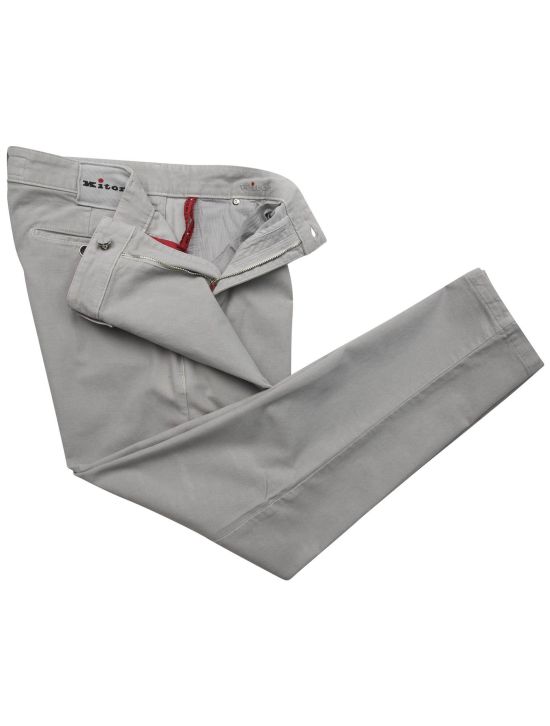 Kiton Kiton Gray Cotton Wool Ea Pants Gray 001