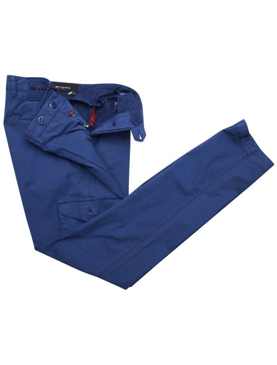 Kiton Kiton Blue Cotton Silk Ea Cargo Pants Blue 001