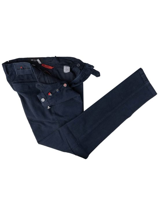 Kiton Kiton Blue Navy Cotton Cashmere Ea Pants Blue Navy 001
