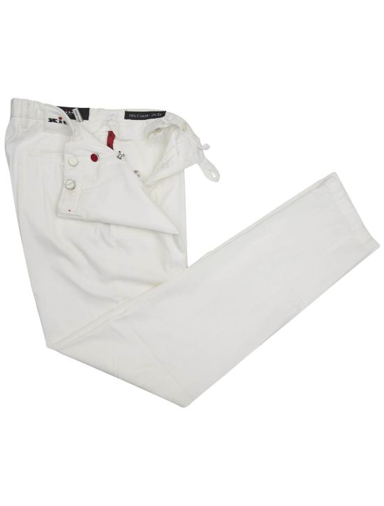 Kiton Kiton White Cotton Ea Pants White 001