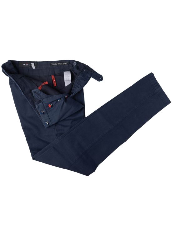 Kiton Kiton Blue Navy Cotton Cashmere Ea Pants Blue Navy 001