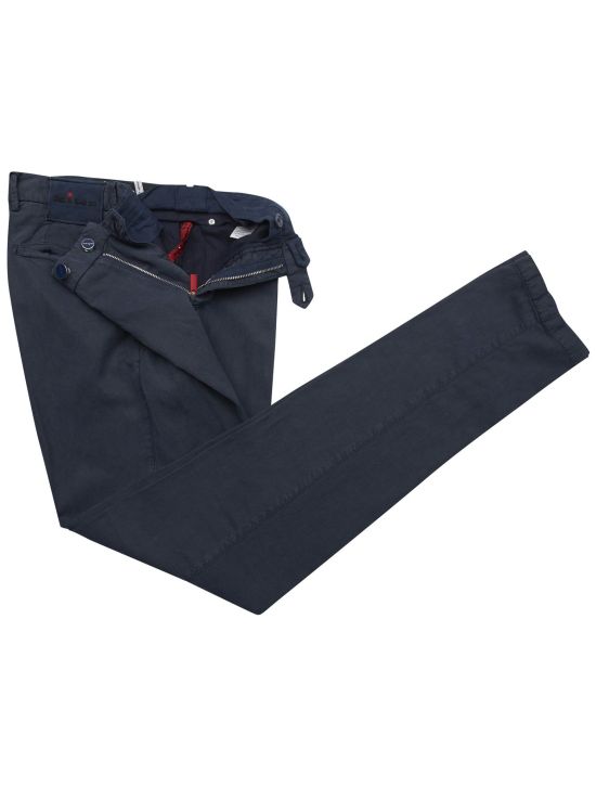 Kiton Kiton Blue Ly Linen Cotton Pants Blue 001