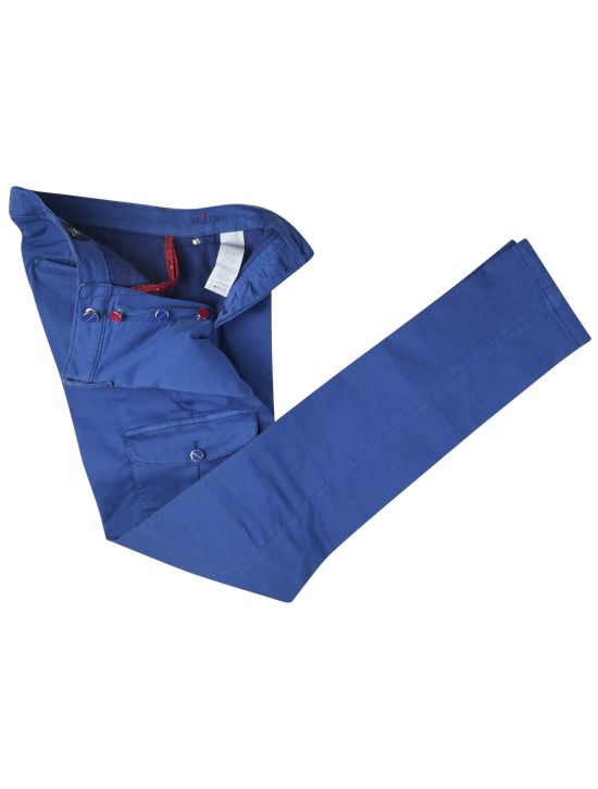 Kiton Kiton Blue Cotton Ea Cargo Pants Blue 001