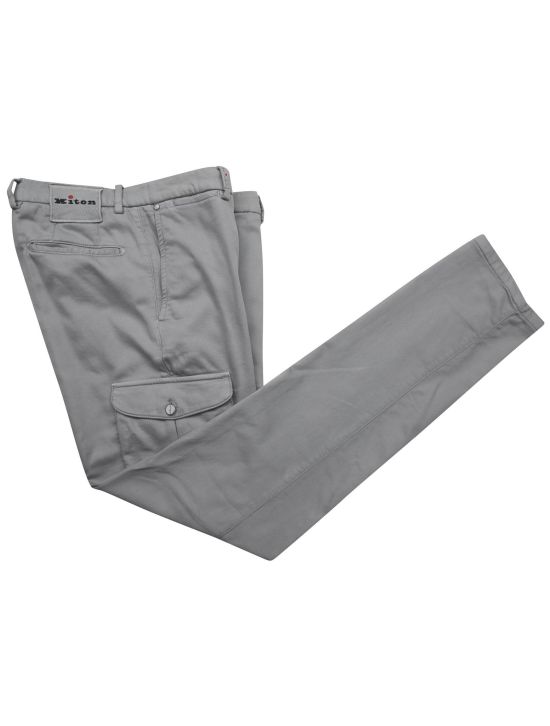 Kiton Kiton Gray Cotton Ea Cargo Pants Gray 000