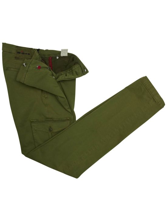Kiton Kiton Green Cotton Ea Pants Green 001