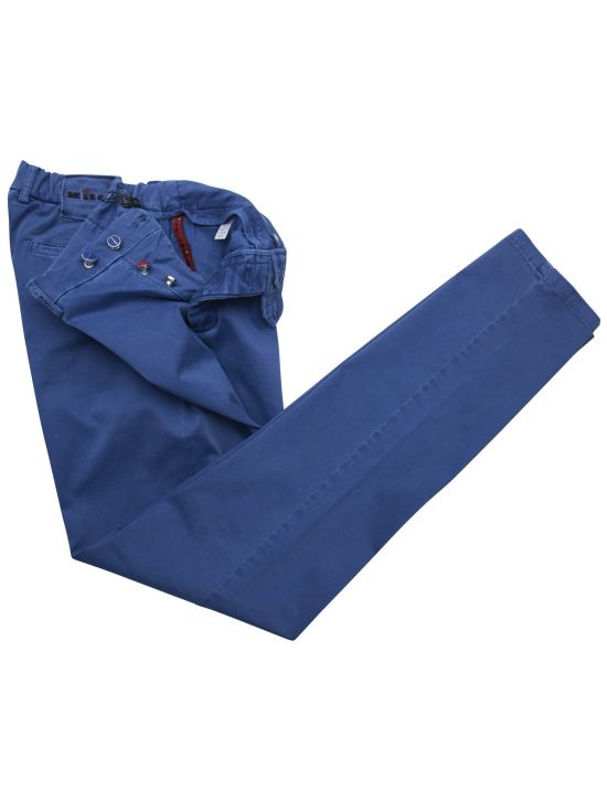 Kiton Kiton Blue Cotton Ea Pants Blue 001