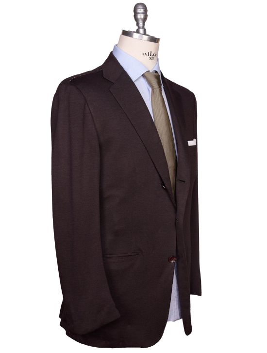 Kiton Kiton Brown Cashmere Silk Blazer Brown 001