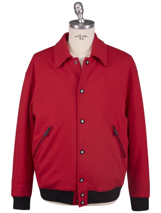 KNT Kiton Knt Red Viscose PA EA Special Edition Coat Red 000