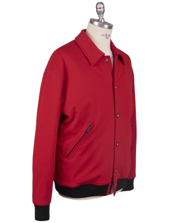 KNT Kiton Knt Red Viscose PA EA Special Edition Coat Red 001