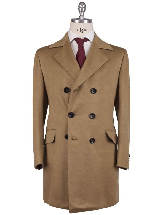 Kiton Kiton Beige Cashmere Double Breasted Overcoat Beige 000