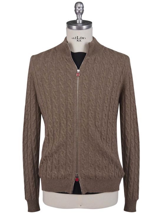Kiton Kiton Brown Cashmere Sweater Full Zip Brown 000