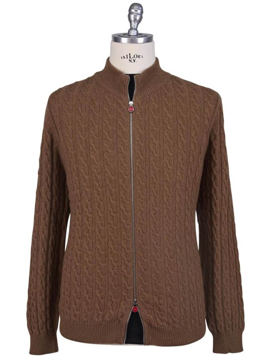 Kiton Kton Brown Cashemre Sweater Full Zip Brown 000