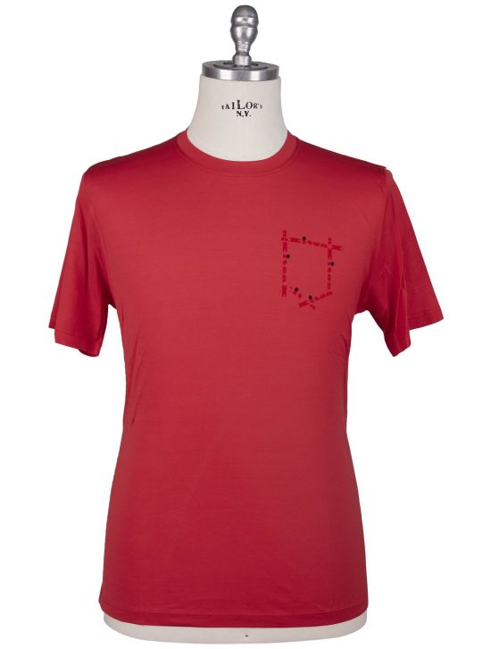 Kiton Kiton Red Cotton T-Shirt Red 000