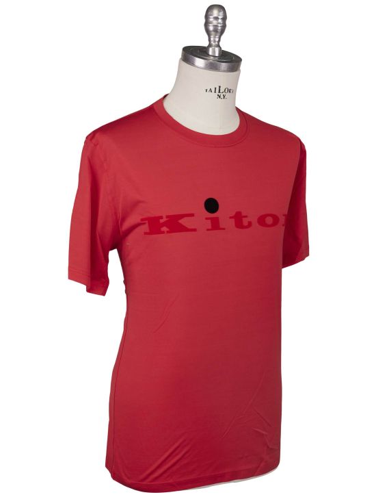 Kiton Kiton Red Cotton T-Shirt Red 001