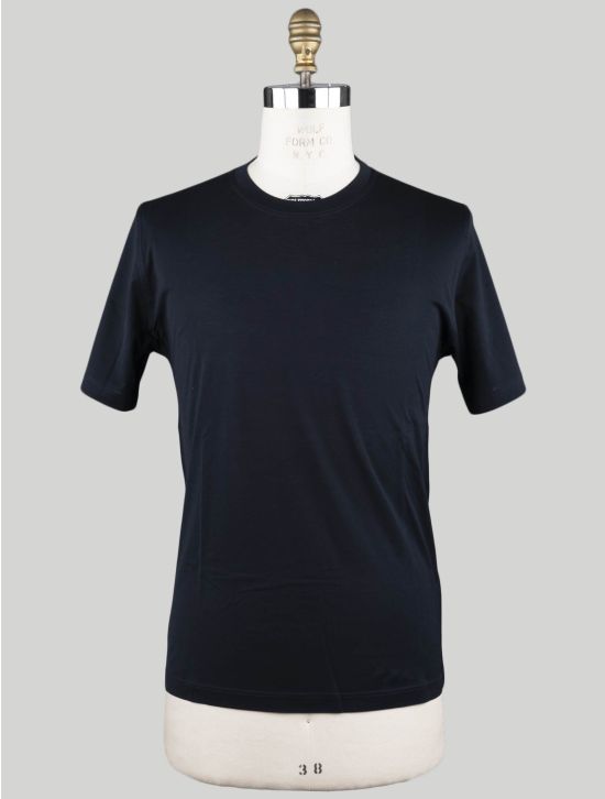 Kiton Kiton Navy Blue Cotton T-Shirt Blue Navy 000
